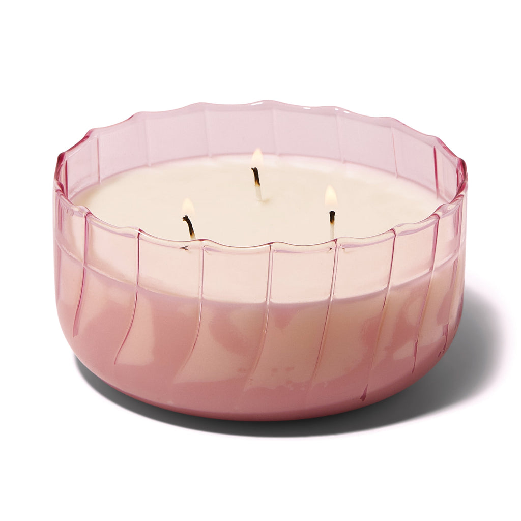 "Ripple 12-oz Soy Wax Candle, Desert Peach"