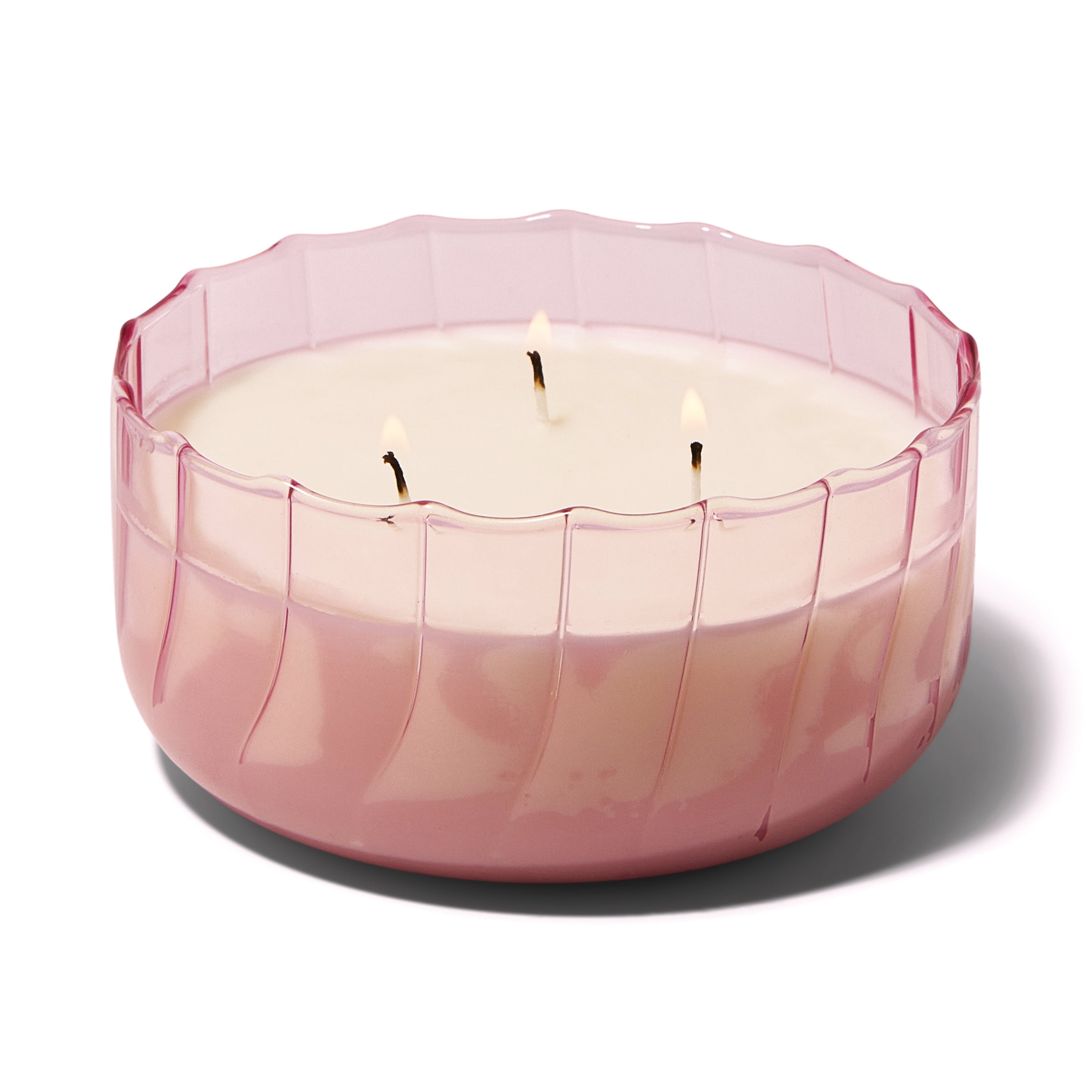 "Ripple 12-oz Soy Wax Candle, Desert Peach"