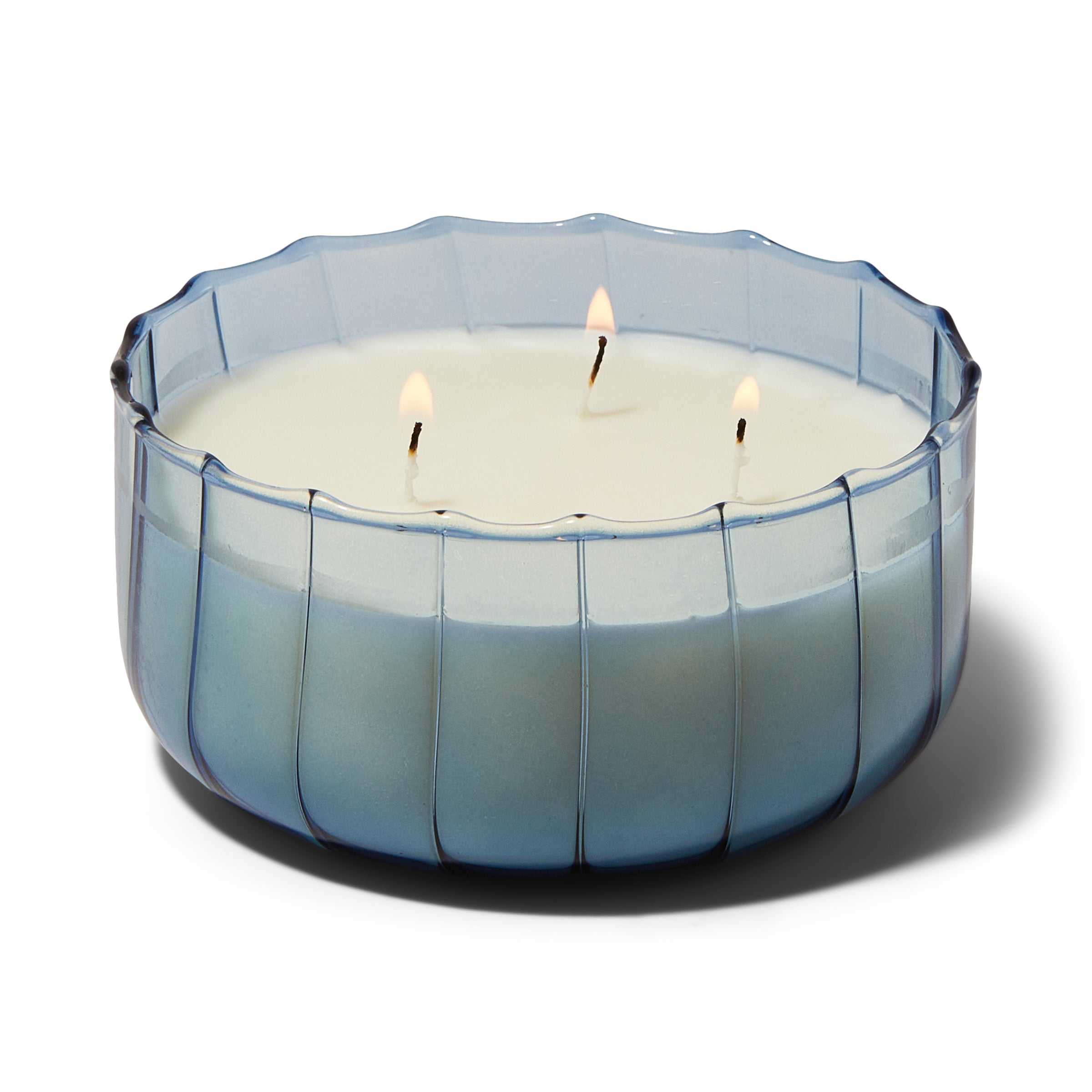 "Ripple 12-oz Soy Wax Candle, Peppered Indigo"