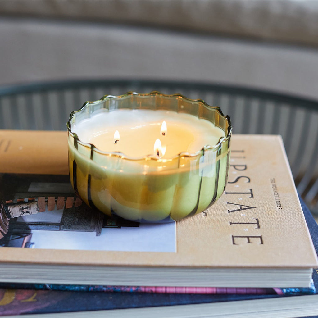 "Ripple 12-oz Soy Wax Candle, Secret Garden"